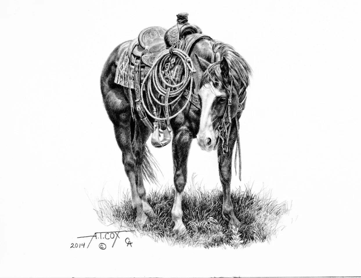 Monte Western Horse Art by Tim Cox - Your Western Decor