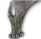 Elevated Antler Serving Tray - Pewter moose antler tray detail - Your Western Decor