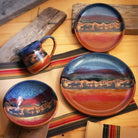 Moose azul pottery dinnerware. Made in the USA. Your Western Decor