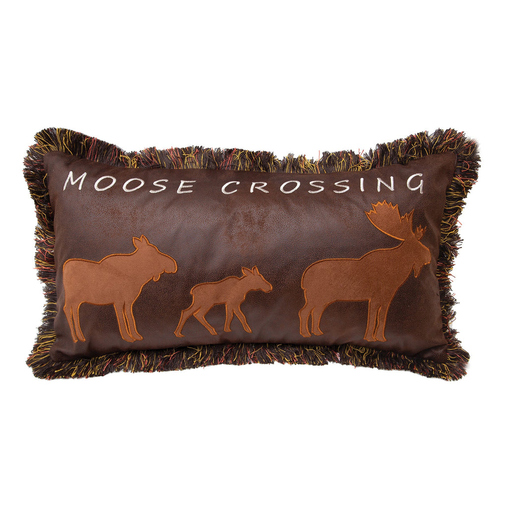 Moose Crossing Accent Pillow - Your Western Decor