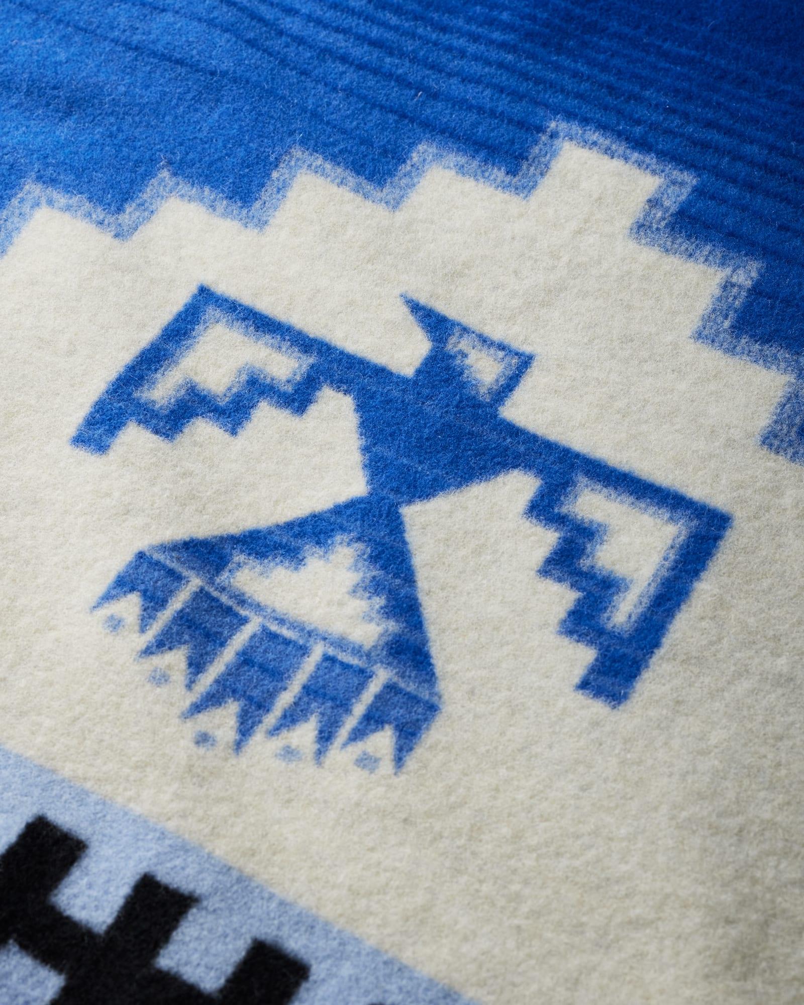 Pendleton Woolen Mills Morning Storm Baby Blanket Detail - Made in Oregon - Your Western Decor