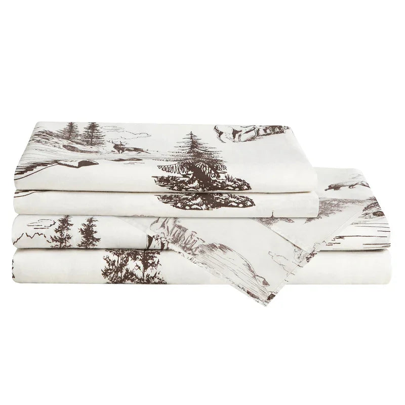 Your Western Decor Mountain Pine Cotton Sheet Set - Thumbnail 2