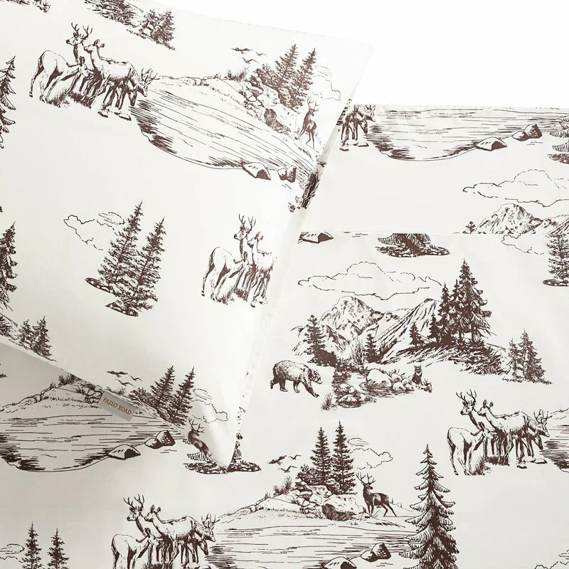 Your Western Decor Mountain Pine Cotton Sheet Set - Thumbnail 3