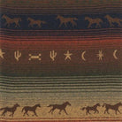 Galloping trails fabric swatch made in Italy - Your Western Decor