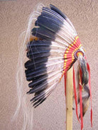 Native American Antiqued Warbonnet - Your Western Decor