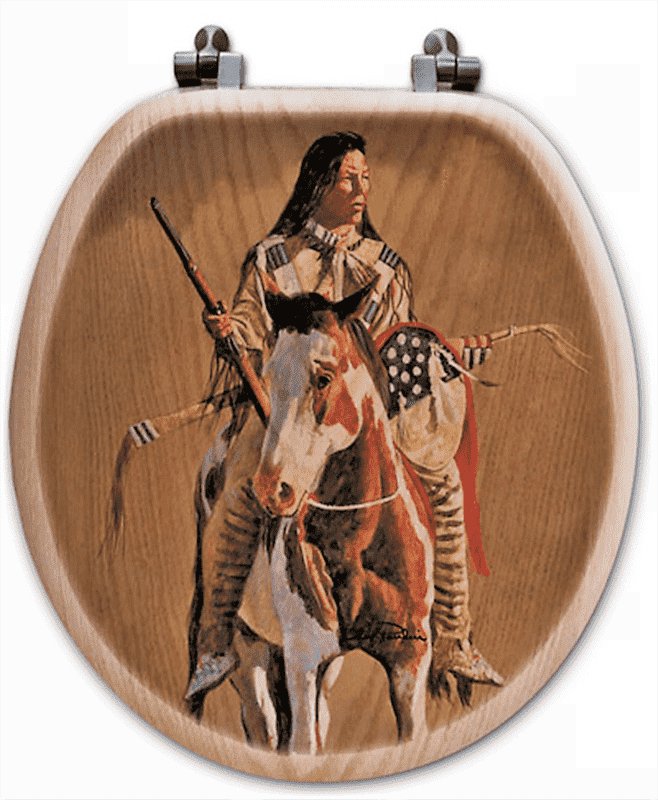 Native American Art Toilet Seat - Made in the USA - Your Western Decor, LLC