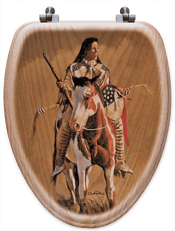 Native American Art Toilet Seat - Made in the USA - Your Western Decor, LLC