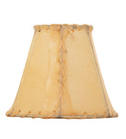 Natural rawhide lamp shade, 5" bottom diameter - handmade in the USA - Your Western Decor