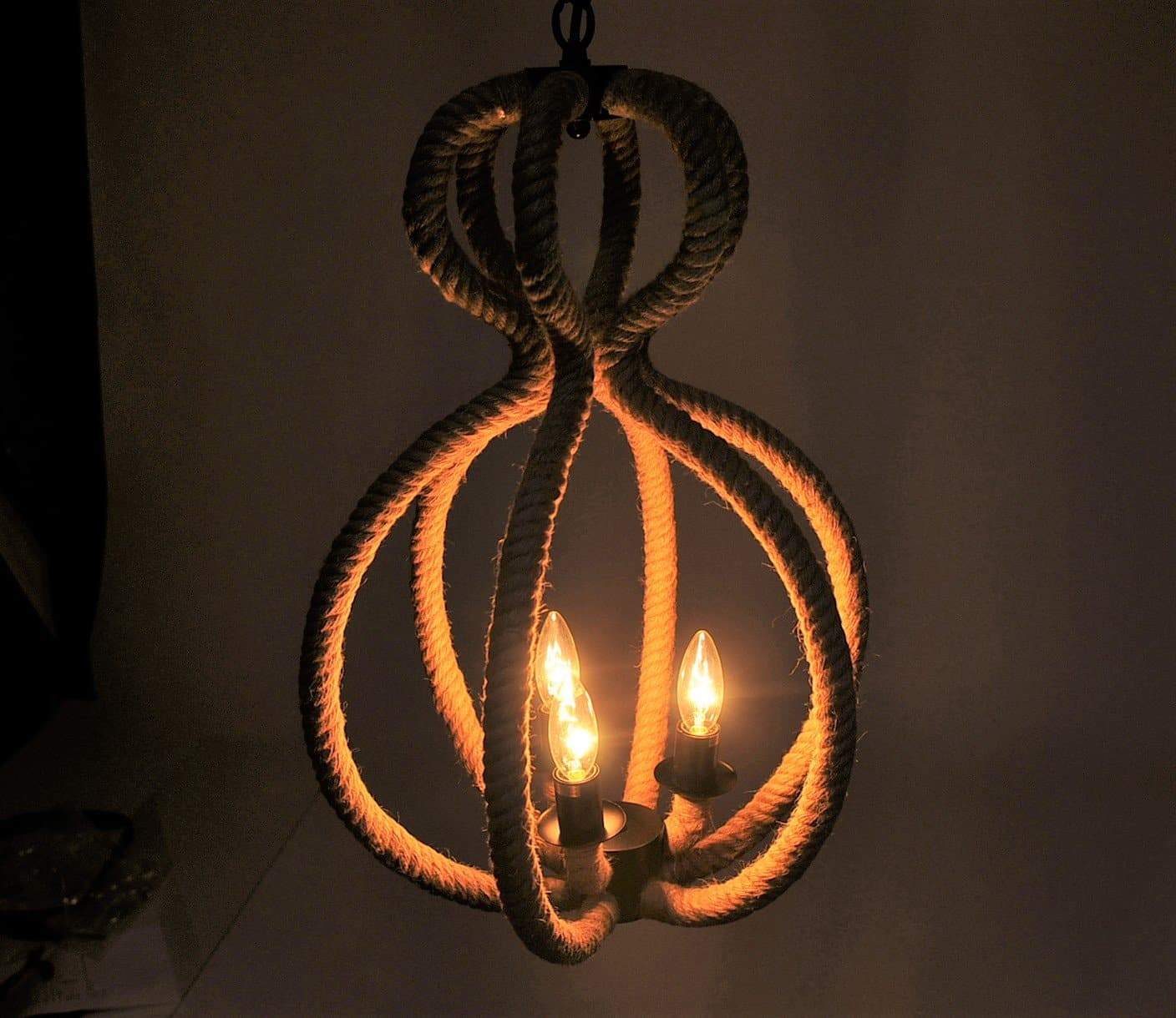 Nautical rope pendant light. Your Western Decor