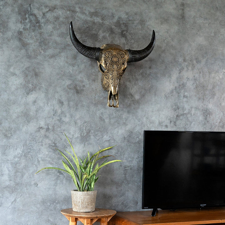 New Day Steer Skull Wall Mount - Your Western Decor