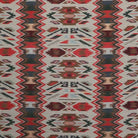 Patterned fabric with red, brown, and beige colors - Your Western Decor
