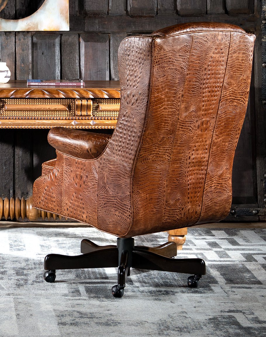 Nile Executive Desk Chair back - Your Western Decor