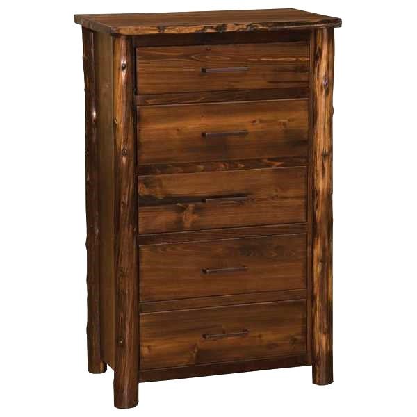 North Woods Rustic Cedar 5 Drawer Chest - American Made Rustic Furniture - Your Western Decor