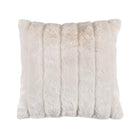 Off-white 22" square faux mink throw pillow - Your Western Decor