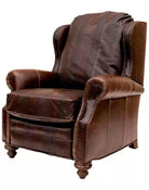 American made Old World Croc Leather Recliner - Your Western Decor