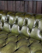 Oliver Tufted Leather Sofa made in the USA - Your Western Decor