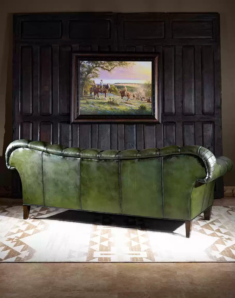 Anerucan Made Luxury Olivia Tufted Leather Sofa Back - Your Western Decor