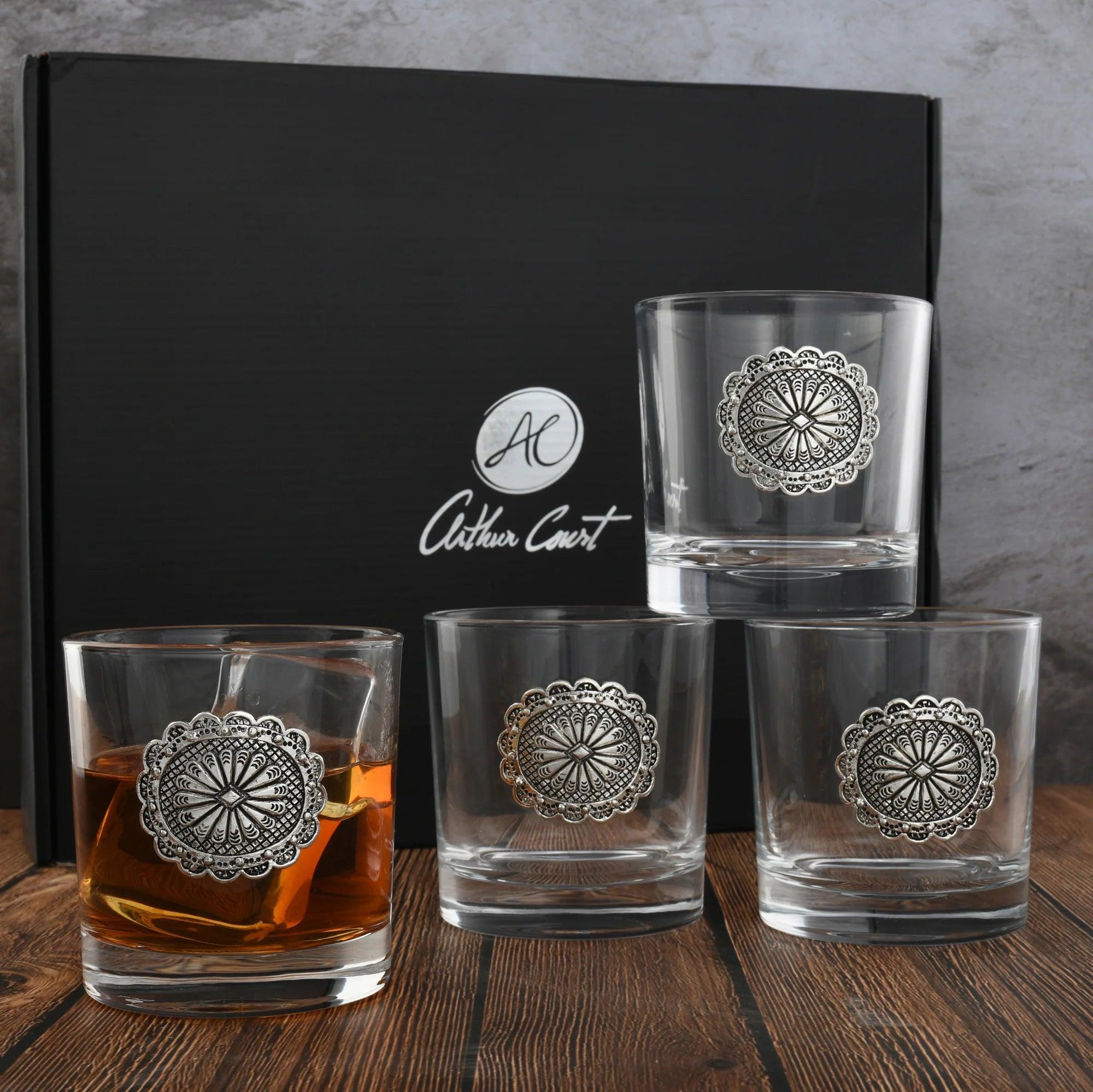 On The Rocks - Western Whiskey Glasses Gift Set - Your Western Decor