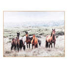 Open Range Canvas Horse Art in natural wood frame - Your Western Decor