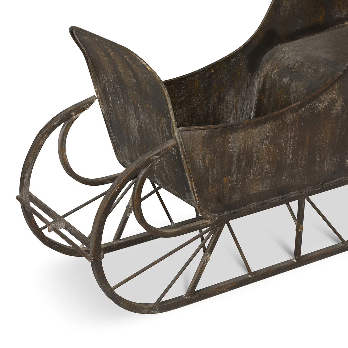 Rustic metal Santa Sleigh Christmas Decor - Your Western Decor