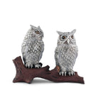 Pewter carved owl salt and pepper set - Your Western Decor