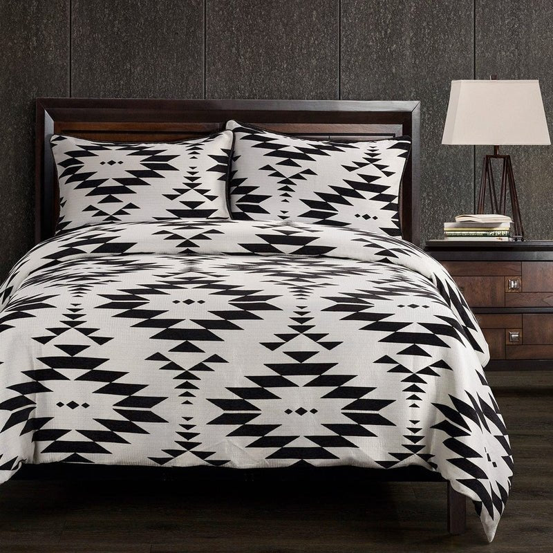 Oxbow black and white Aztec Comforter Set - Your Western Decor