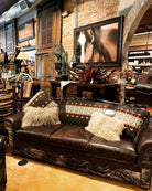 premium wool upholstery fabric for western furniture upholstered on sofa and pillow in showroom 