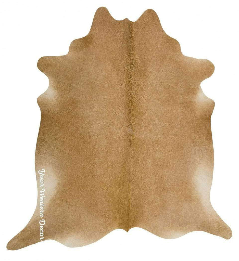 Solid Palomino Beige Cowhide - Your Western Decor