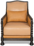 American made Palomino Hatch Leather Chair front - Your Western Decor