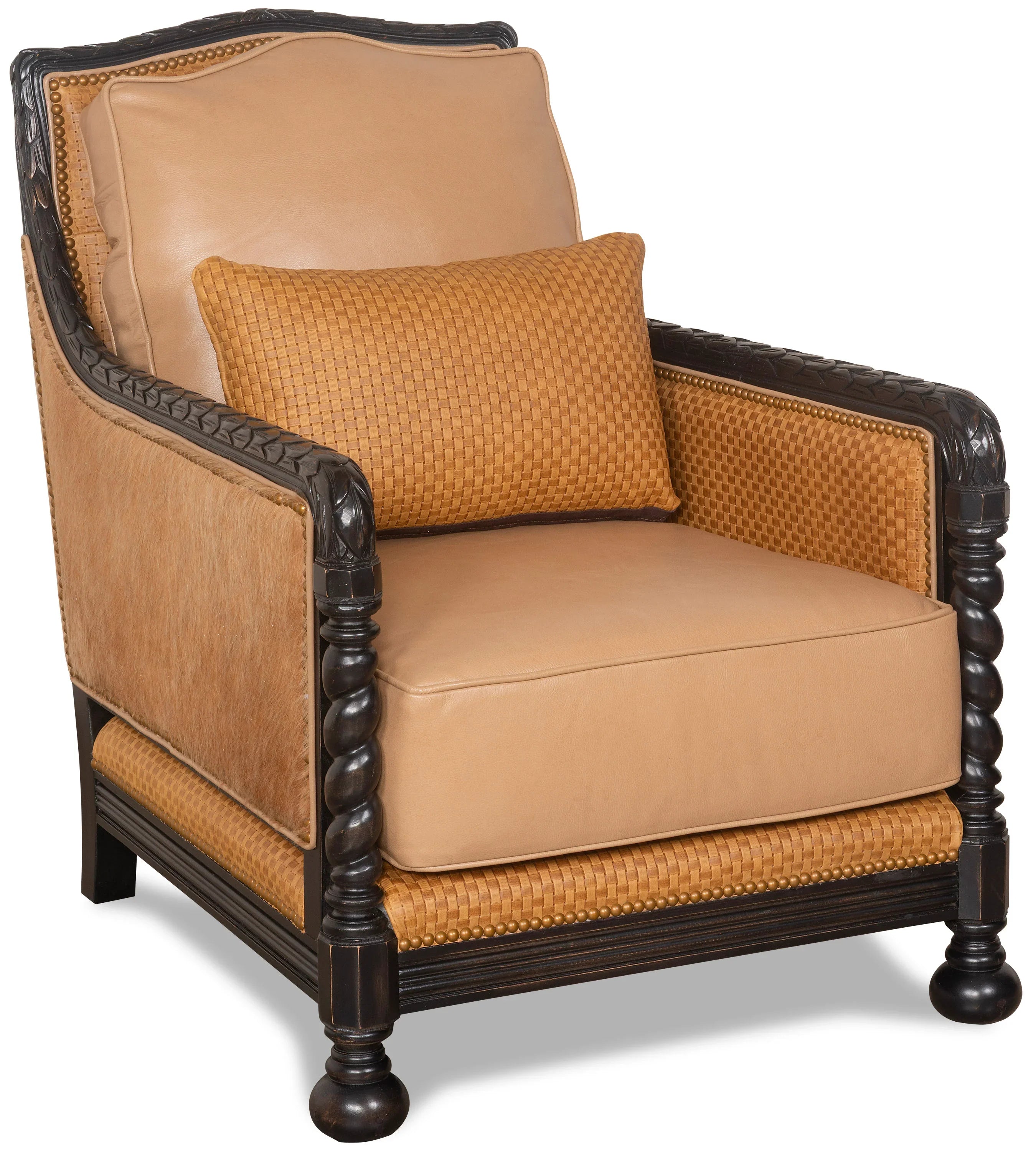 American made Palomino Hatch Leather Chair - Your Western Decor