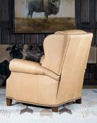 Palomino leather and shearling seat western recliner made in the USA - Your Western Decor