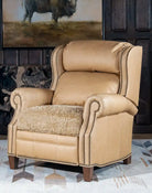 Palomino Shearling & Leather Recliner made in the USA - Your Western Decor