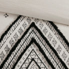 Ivory white and black Mountain Peaks Comforter/Duvet Chenille Bedding - Your Western Decor