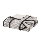 Folded Ivory and Black Peaks Duvet - Your Western Decor