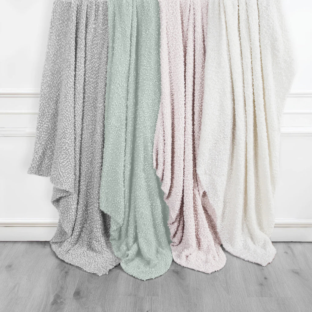 Pebble Creek Lightweight Throw Blankets in 4 pastel colors - Your Western Decor