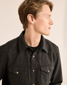 Pendleton Black Brown Western  Wool Shirt with snap front made in the USA - Your Western Decor