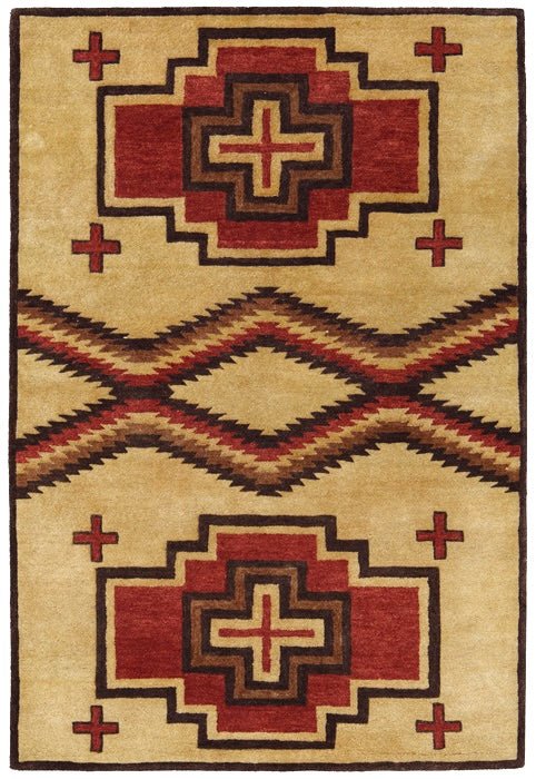 Pendleton San Miguel Rugs in Tan and Red Southwestern Design - Your Western Decor