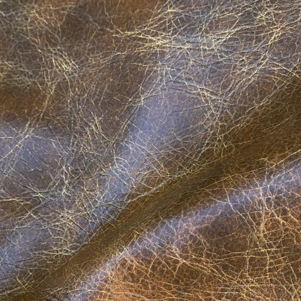 Parisian Tortoise semi aniline upholstery leather hide brown European cowhide finished in Italy for furniture upholstery