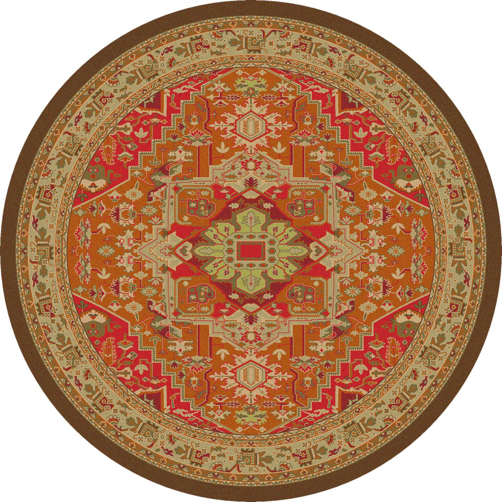 Persia Glow 8' Round Area Rug - Made in the USA - Your Western Decor, LLC