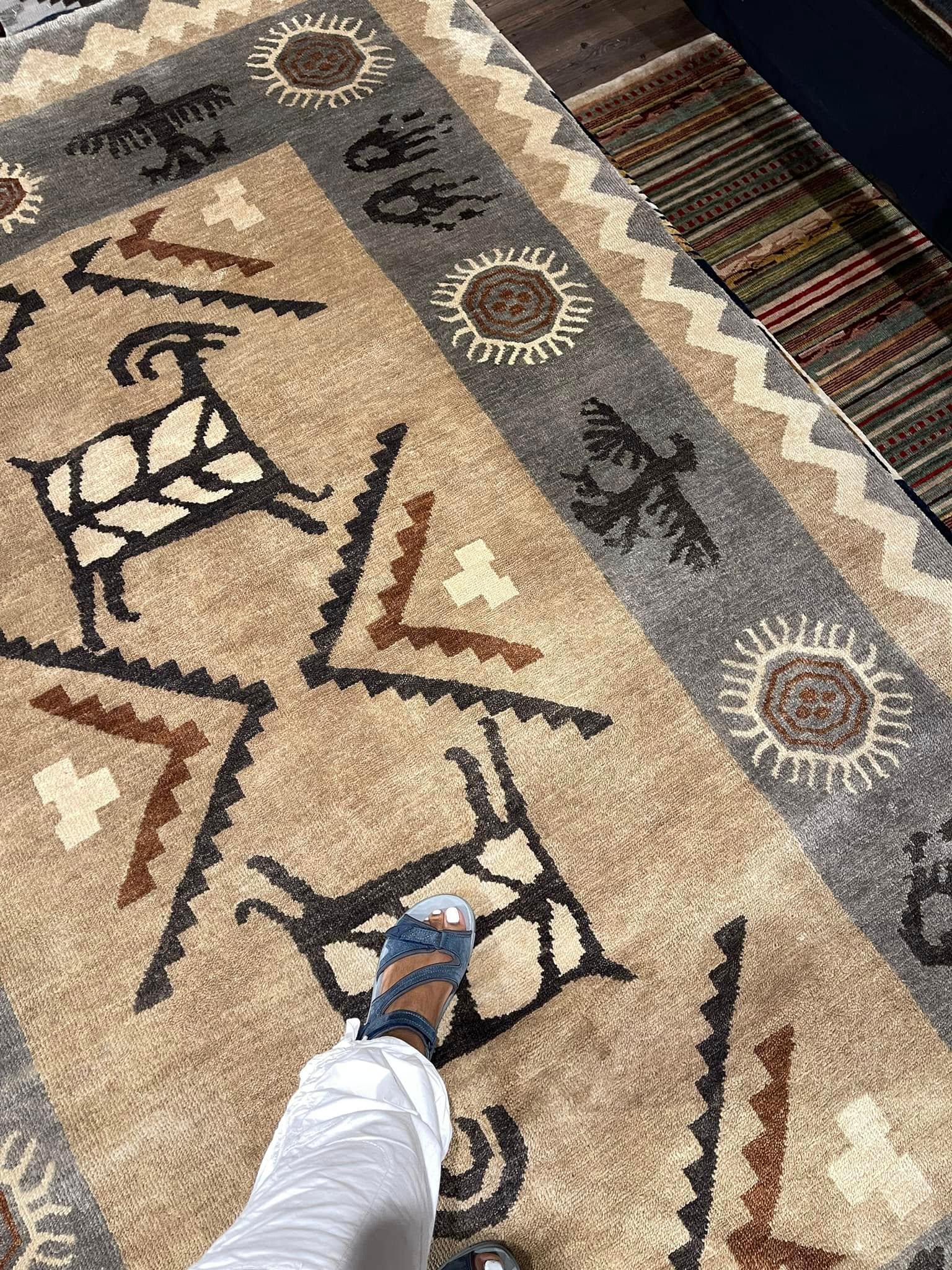 Petroglyphs Rock Art Rugs| Pendleton Rug | Your Western Decor