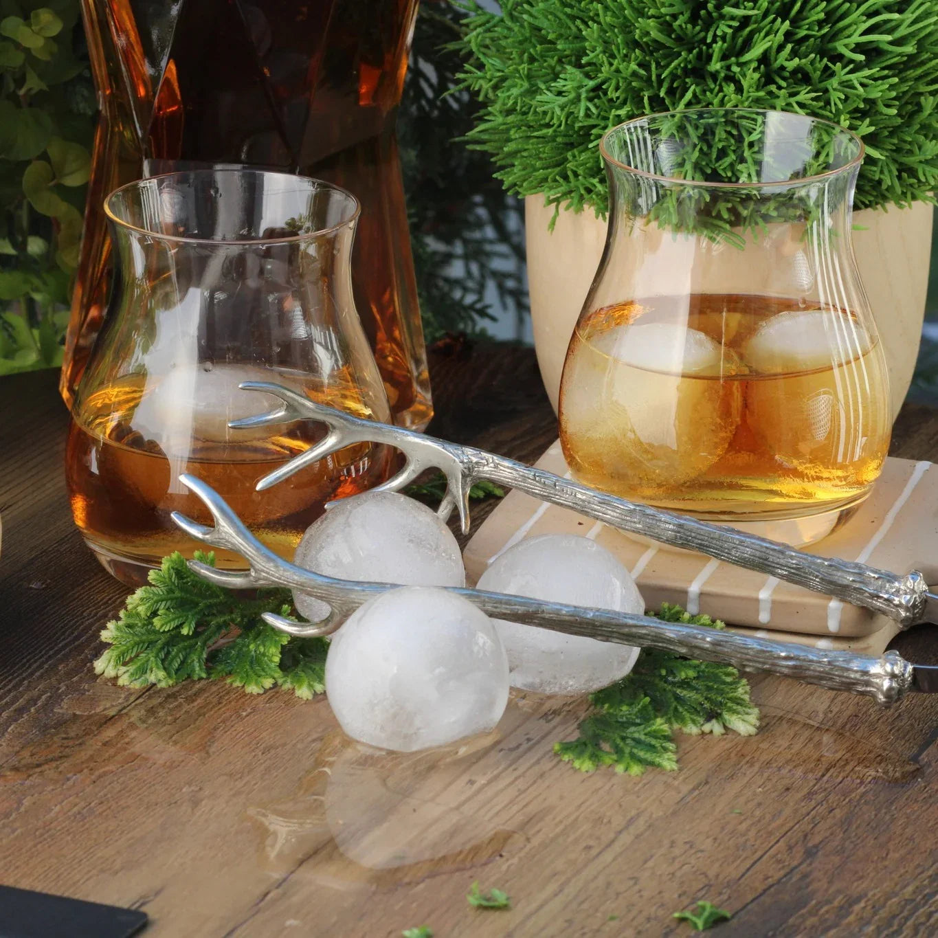 Pewter Antler crafted tongs - Your Western Decor