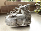 Carved Pewter Elk Butter Dish - Your Western Decor