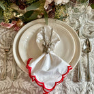 Pewter elk napkin ring on table setting - Your Wetern Decor
