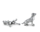 Pewter Spaniel Salt & Pepper Set - pewter cocker spaniel dogs - detailed -  Your Western Decor