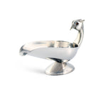 Pheasant  Handle Stainless Steel and Pewter Gravy Boat - Your Western Decor