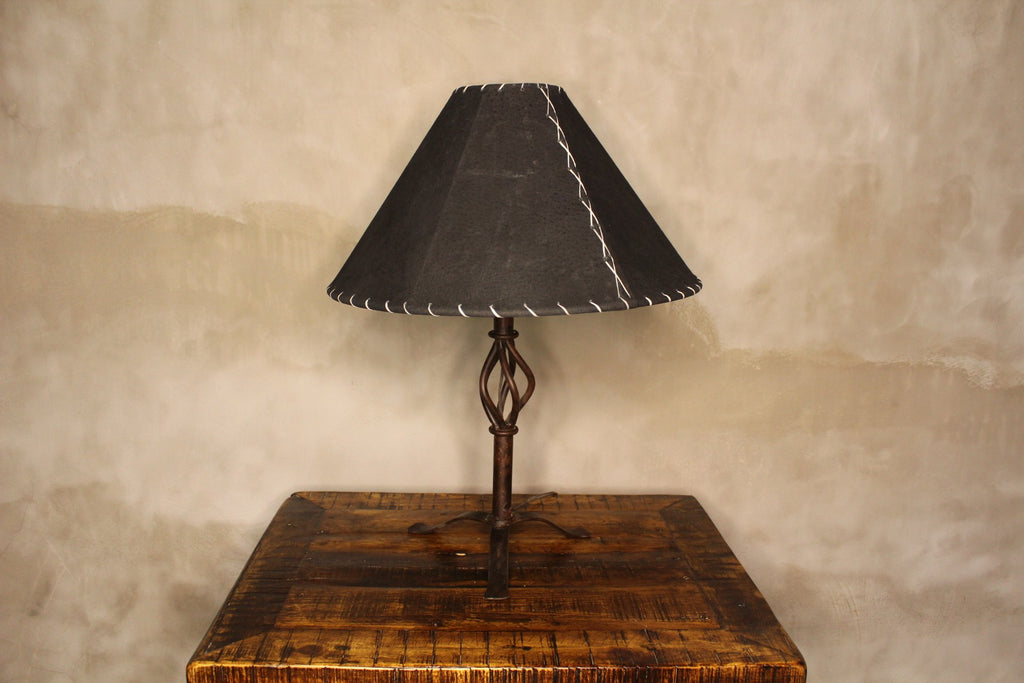 Black leather lamp shades in 5 sizes - Your Western Decor