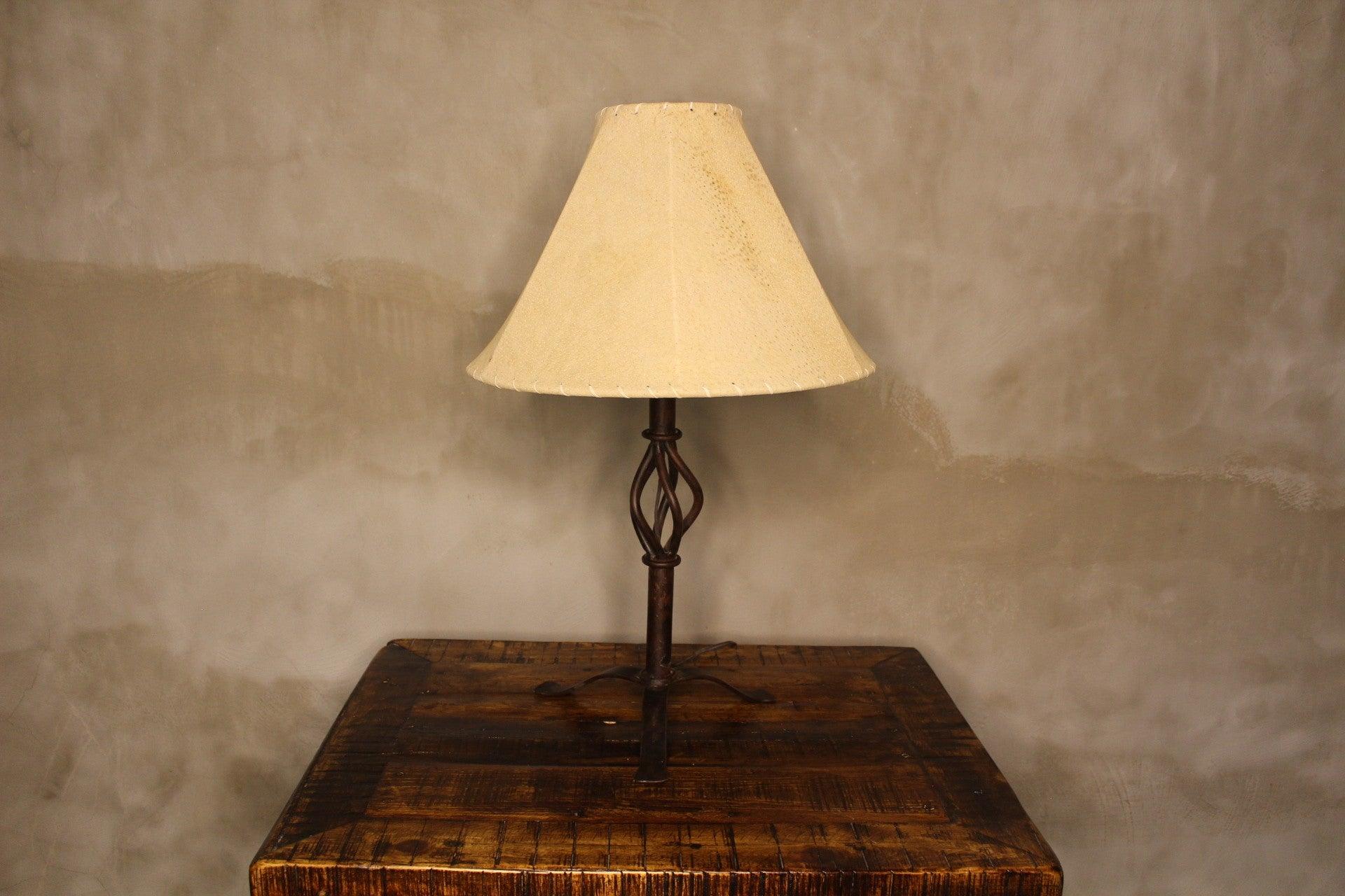 Handmade natural leather lamp shade 12" - Your Western Decor