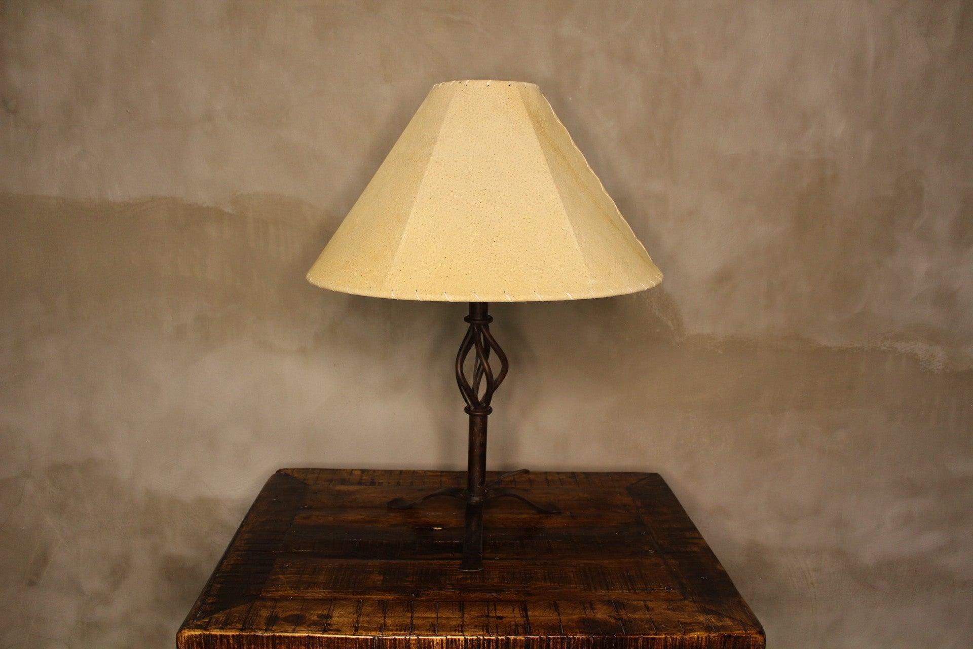 Handmade natural leather lamp shade - Your Western Decor