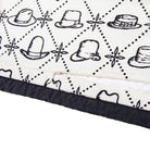 zipper closure on western patterned pillow sham