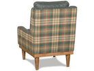 Western plaid accent chair for ranch and cabin interiors